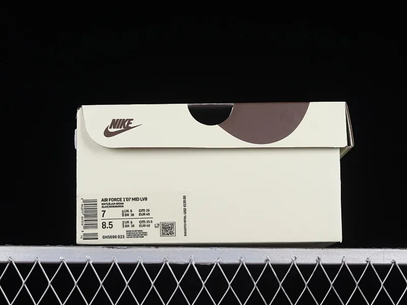 All categories Nk Air Force 1 Air Force series Nk Air Force 1 Mid Air Force mid-top Nk Air Force 1'07 Mid mocha black stitching Air Force One mid-top sports and leisure sneakers GH5696-023